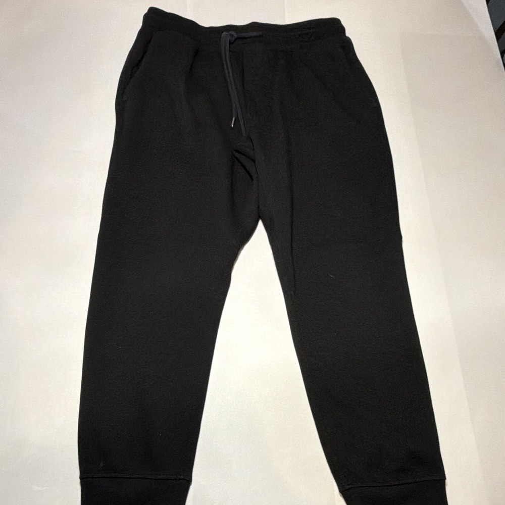 American Eagle Men's Black Jogger Sweatpants L Drawstring Pockets